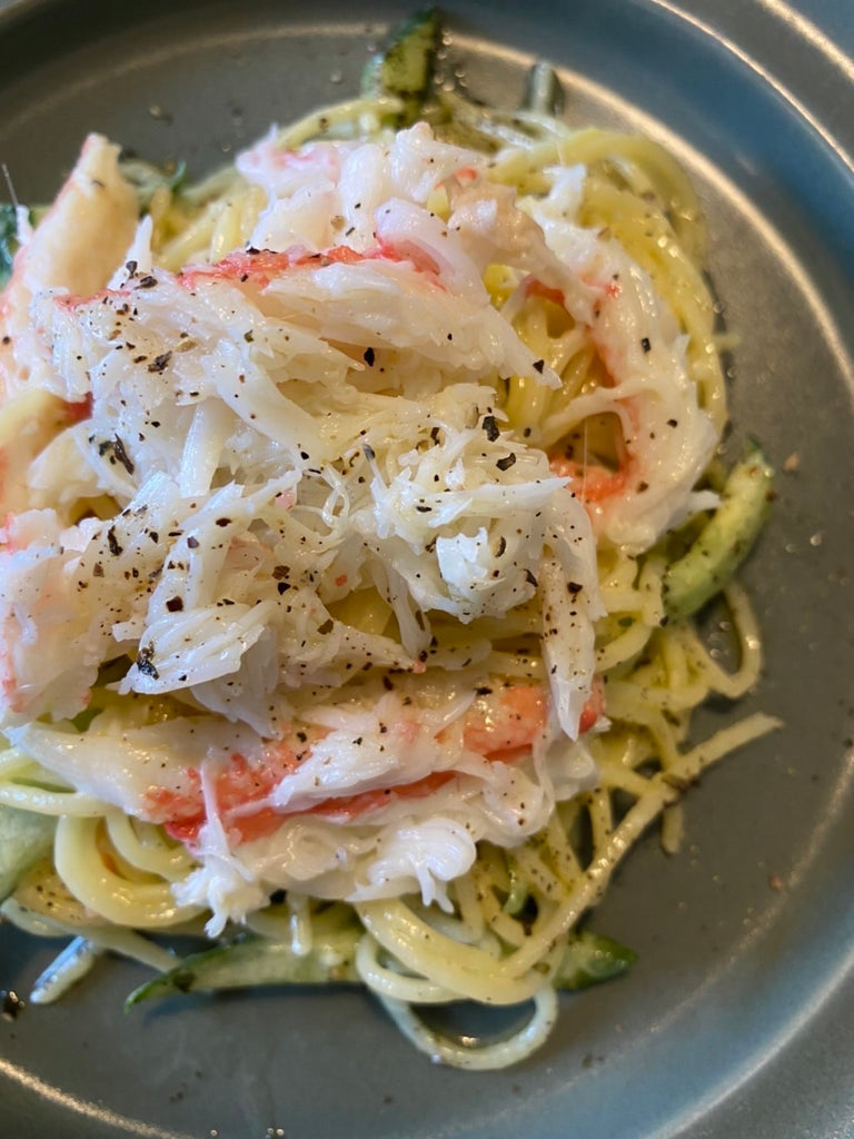 紅ズワイガニのサラダスパ