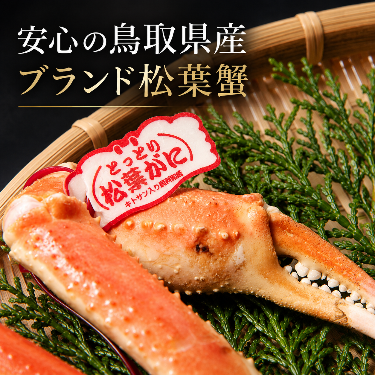 【鳥取県産ブランドタグ付き】活〆ボイル・松葉蟹